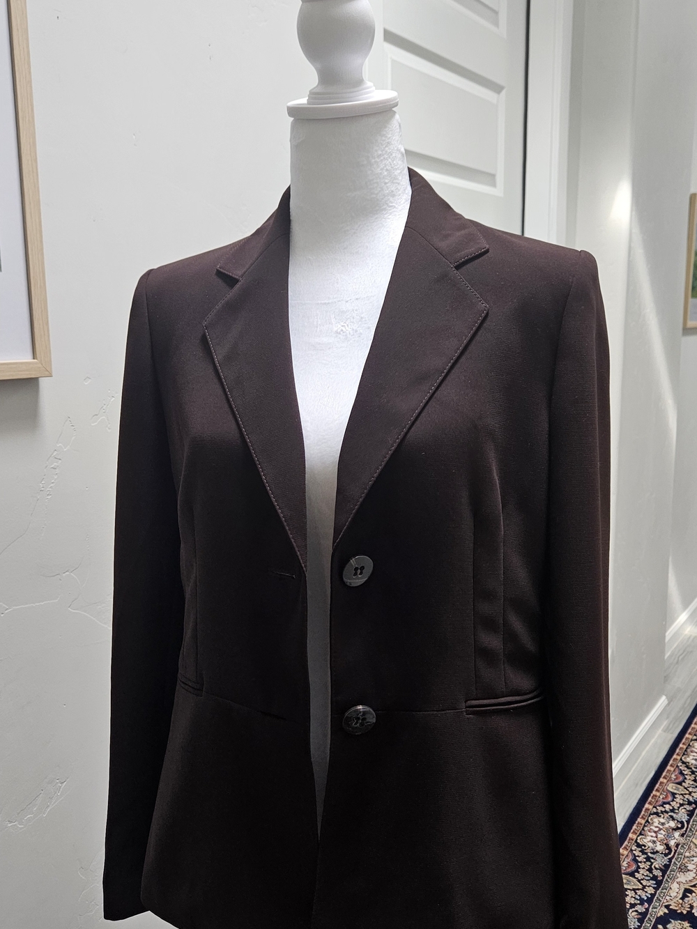 Jones Studio Dark Brown Tailored Blazer